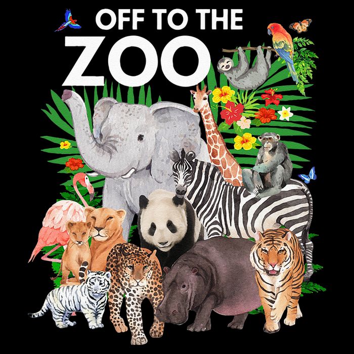 Zoo Animals Safari Party A Day At The Zoo Safari Zoo Animal 16 in Basic Backpack