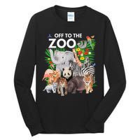Zoo Animals Safari Party A Day At The Zoo Safari Zoo Animal Tall Long Sleeve T-Shirt