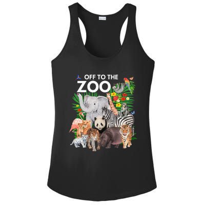 Zoo Animals Safari Party A Day At The Zoo Safari Zoo Animal Ladies PosiCharge Competitor Racerback Tank