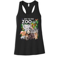 Zoo Animals Safari Party A Day At The Zoo Safari Zoo Animal Women's Racerback Tank