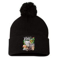 Zoo Animals Safari Party A Day At The Zoo Safari Zoo Animal Pom Pom 12in Knit Beanie