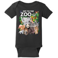 Zoo Animals Safari Party A Day At The Zoo Safari Zoo Animal Baby Bodysuit