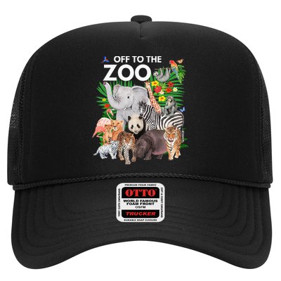 Zoo Animals Safari Party A Day At The Zoo Safari Zoo Animal Trucker Hat