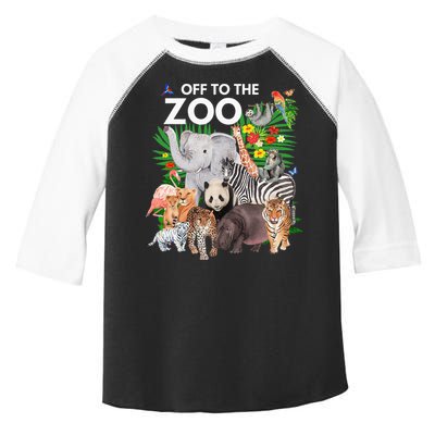 Zoo Animals Safari Party A Day At The Zoo Safari Zoo Animal Toddler Fine Jersey T-Shirt