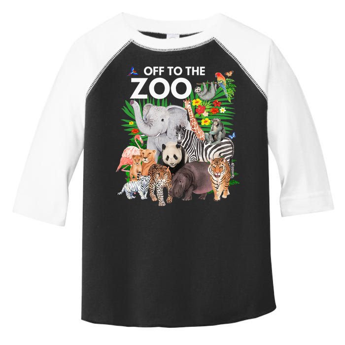 Zoo Animals Safari Party A Day At The Zoo Safari Zoo Animal Toddler Fine Jersey T-Shirt