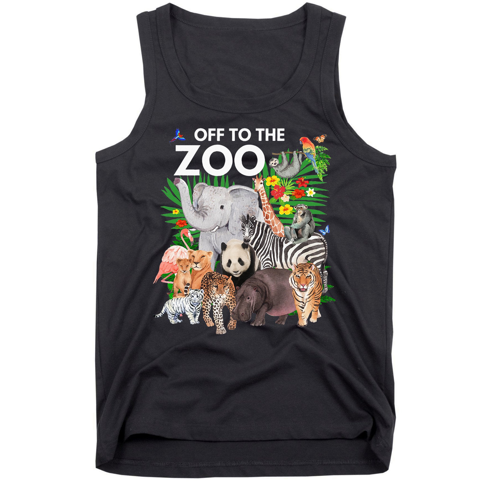 Zoo Animals Safari Party A Day At The Zoo Safari Zoo Animal Tank Top