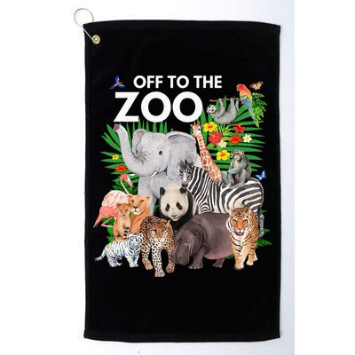 Zoo Animals Safari Party A Day At The Zoo Safari Zoo Animal Golf Towel