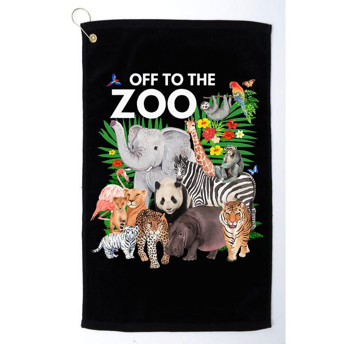 Zoo Animals Safari Party A Day At The Zoo Safari Zoo Animal Golf Towel