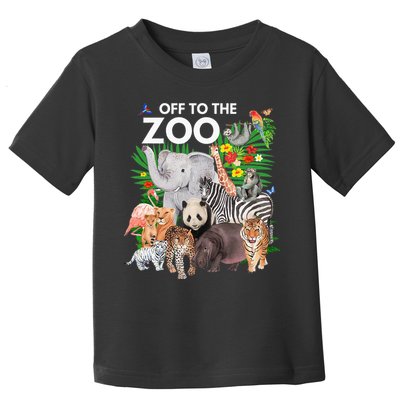 Zoo Animals Safari Party A Day At The Zoo Safari Zoo Animal Toddler T-Shirt