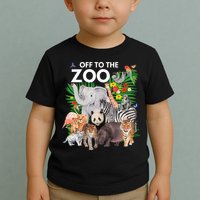 Zoo Animals Safari Party A Day At The Zoo Safari Zoo Animal Toddler T-Shirt
