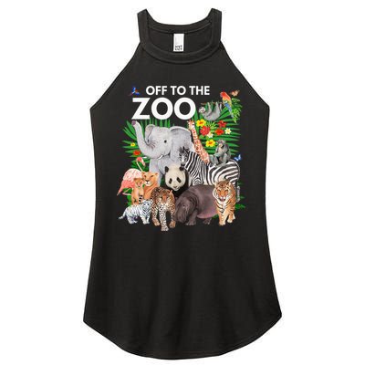 Zoo Animals Safari Party A Day At The Zoo Safari Zoo Animal Women's Perfect Tri Rocker Tank