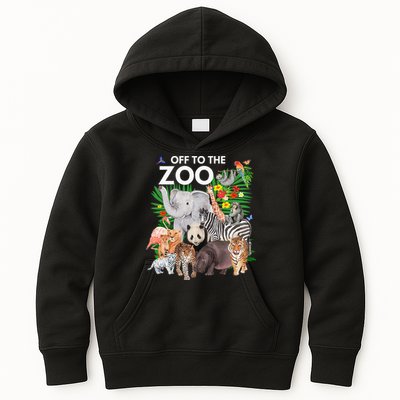 Zoo Animals Safari Party A Day At The Zoo Safari Zoo Animal Kids Hoodie