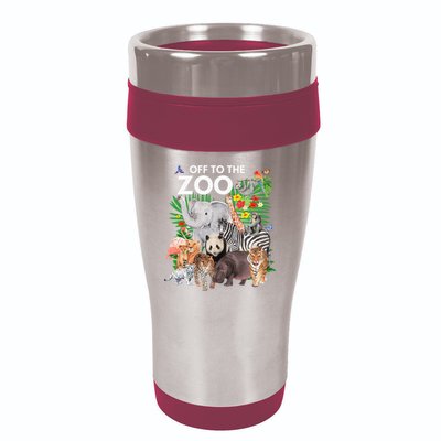 Zoo Animals Safari Party A Day At The Zoo Safari Zoo Animal 16oz Travel Tumbler