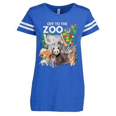 Zoo Animals Safari Party A Day At The Zoo Safari Zoo Animal Enza Ladies Jersey Football T-Shirt