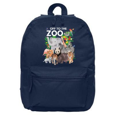 Zoo Animals Safari Party A Day At The Zoo Safari Zoo Animal 16 in Basic Backpack