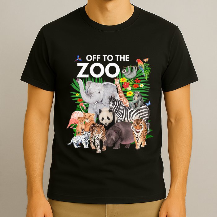 Zoo Animals Safari Party A Day At The Zoo Safari Zoo Animal T-Shirt