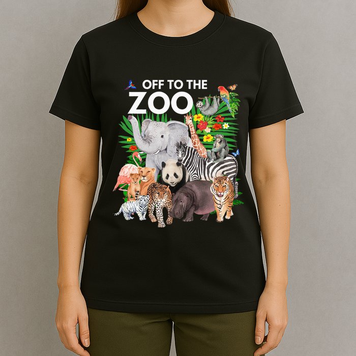 Zoo Animals Safari Party A Day At The Zoo Safari Zoo Animal T-Shirt