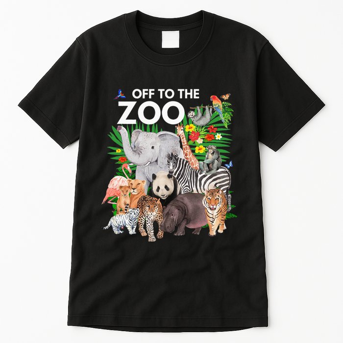 Zoo Animals Safari Party A Day At The Zoo Safari Zoo Animal Tall T-Shirt