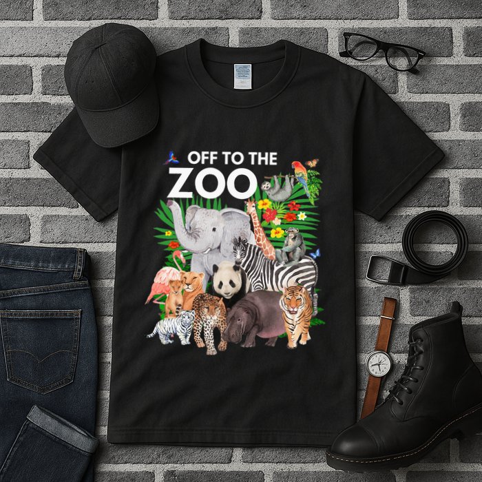 Zoo Animals Safari Party A Day At The Zoo Safari Zoo Animal Tall T-Shirt