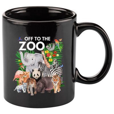 Zoo Animals Safari Party A Day At The Zoo Safari Zoo Animal 11oz C Handle Ceramic Mug