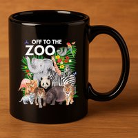 Zoo Animals Safari Party A Day At The Zoo Safari Zoo Animal 11oz C Handle Ceramic Mug