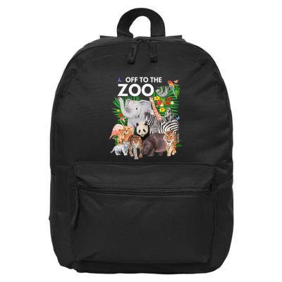 Zoo Animals Safari Party A Day At The Zoo Safari Zoo Animal 16 in Basic Backpack
