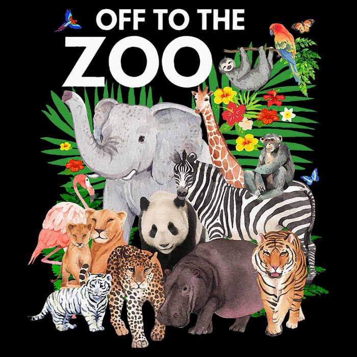 Zoo Animals Safari Party A Day At The Zoo Safari Zoo Animal 16 in Basic Backpack