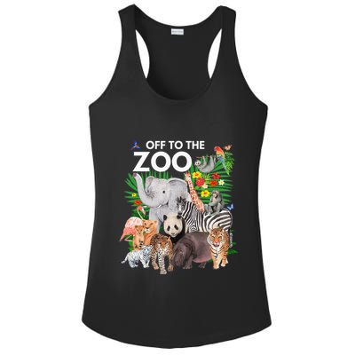 Zoo Animals Safari Party A Day At The Zoo Safari Zoo Animal Ladies PosiCharge Competitor Racerback Tank