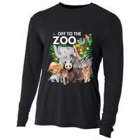 Zoo Animals Safari Party A Day At The Zoo Safari Zoo Animal Cooling Performance Long Sleeve Crew