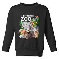 Zoo Animals Safari Party A Day At The Zoo Safari Zoo Animal Toddler Sweatshirt