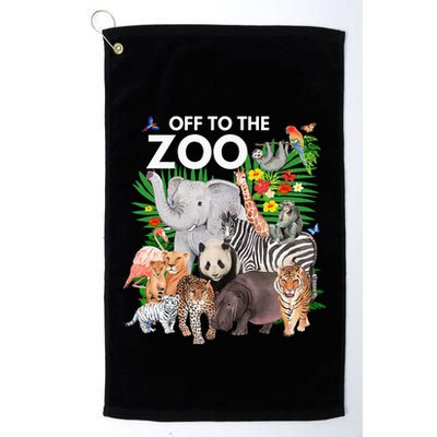 Zoo Animals Safari Party A Day At The Zoo Safari Zoo Animal Golf Towel