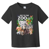 Zoo Animals Safari Party A Day At The Zoo Safari Zoo Animal Toddler T-Shirt