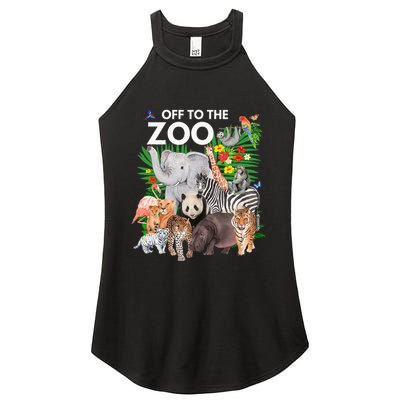 Zoo Animals Safari Party A Day At The Zoo Safari Zoo Animal Women's Perfect Tri Rocker Tank