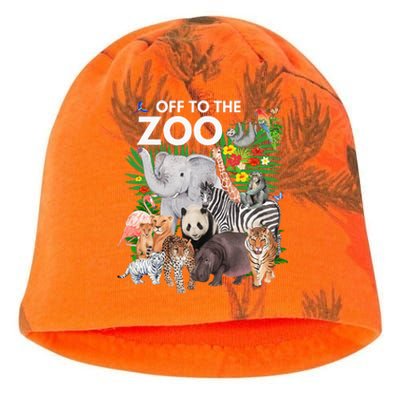 Zoo Animals Safari Party A Day At The Zoo Safari Zoo Animal Kati - Camo Knit Beanie