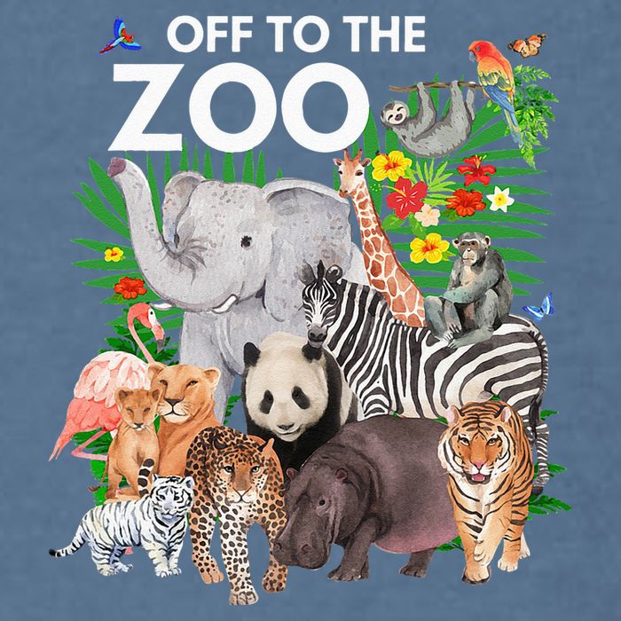Zoo Animals Safari Party A Day At The Zoo Safari Zoo Animal Garment-Dyed Sweatshirt