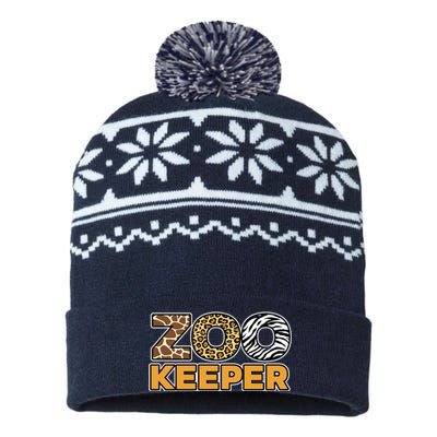 Zookeeper African Savanna USA-Made Snowflake Beanie