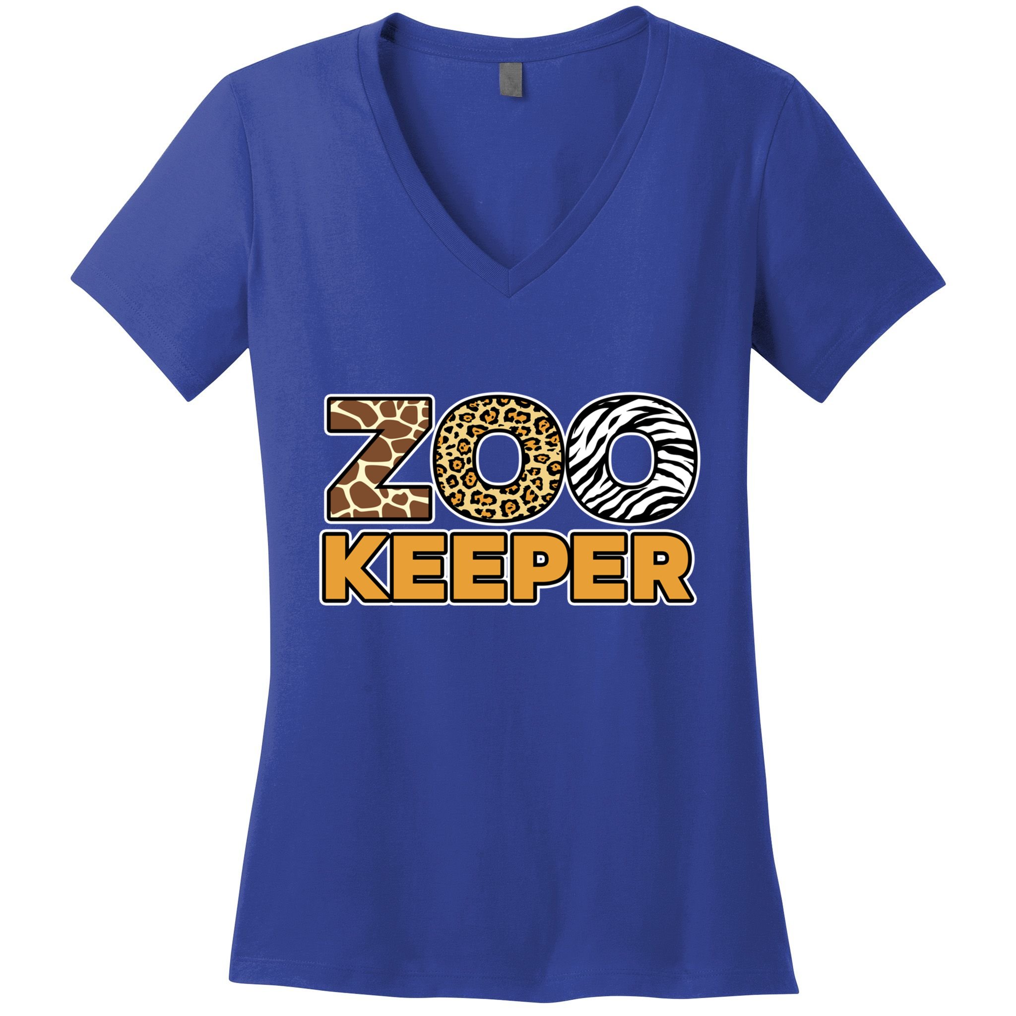 Zookeeper African Savanna Gift Women's V-Neck T-Shirt