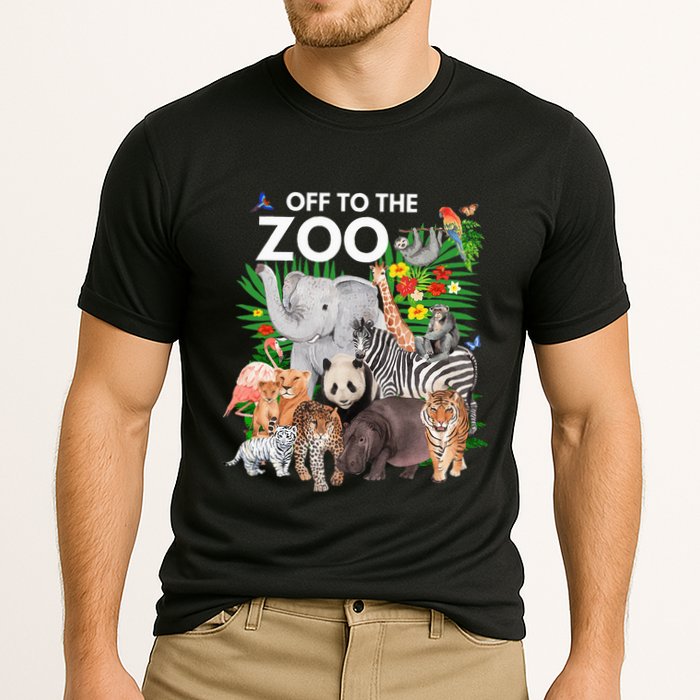Zoo Animals Safari Party A Day At The Zoo Safari Zoo Animal Performance Shirt