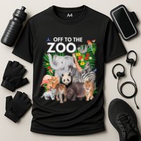 Zoo Animals Safari Party A Day At The Zoo Safari Zoo Animal Performance Shirt