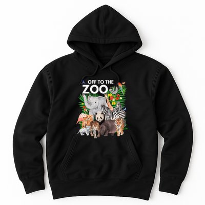 Zoo Animals Safari Party A Day At The Zoo Safari Zoo Animal Hoodie
