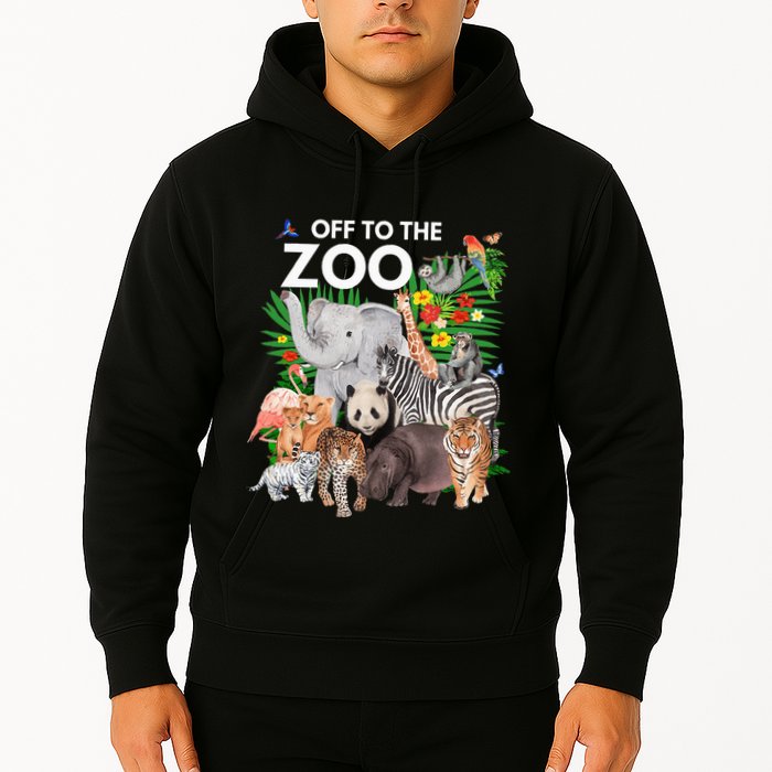 Zoo Animals Safari Party A Day At The Zoo Safari Zoo Animal Hoodie