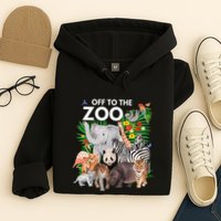 Zoo Animals Safari Party A Day At The Zoo Safari Zoo Animal Hoodie