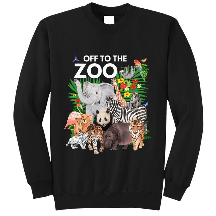 Zoo Animals Safari Party A Day At The Zoo Safari Zoo Animal Sweatshirt