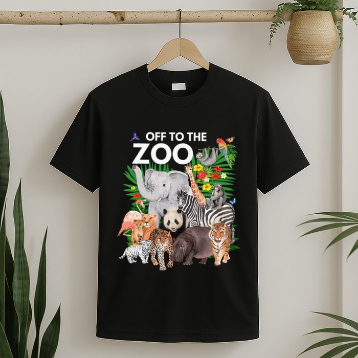 Zoo Animals Safari Party A Day At The Zoo Safari Zoo Animal T-Shirt