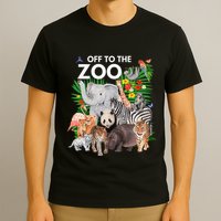 Zoo Animals Safari Party A Day At The Zoo Safari Zoo Animal T-Shirt