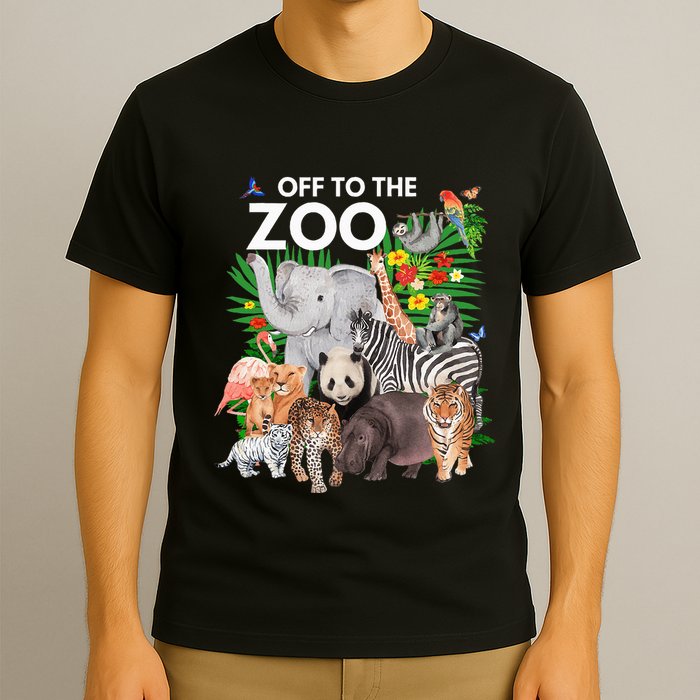 Zoo Animals Safari Party A Day At The Zoo Safari Zoo Animal T-Shirt