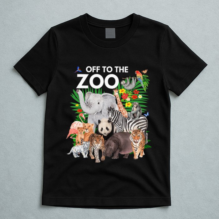 Zoo Animals Safari Party A Day At The Zoo Safari Zoo Animal T-Shirt