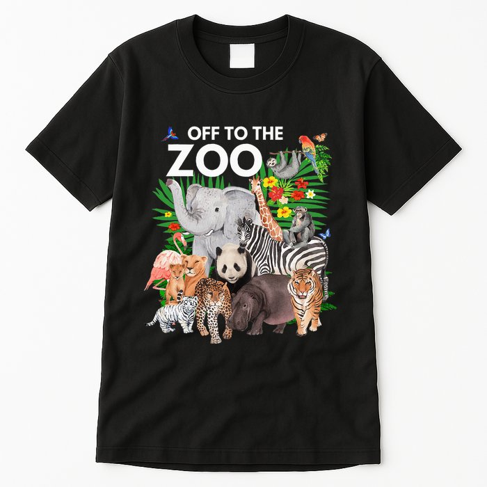 Zoo Animals Safari Party A Day At The Zoo Safari Zoo Animal Tall T-Shirt