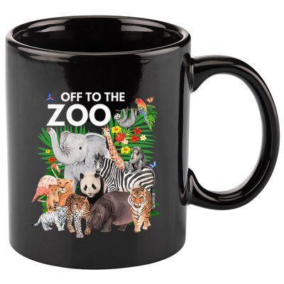 Zoo Animals Safari Party A Day At The Zoo Safari Zoo Animal 11oz C Handle Ceramic Mug