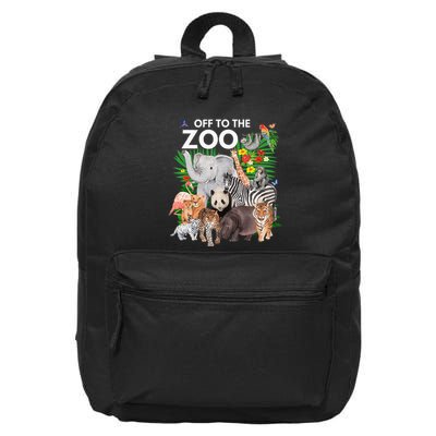 Zoo Animals Safari Party A Day At The Zoo Safari Zoo Animal 16 in Basic Backpack